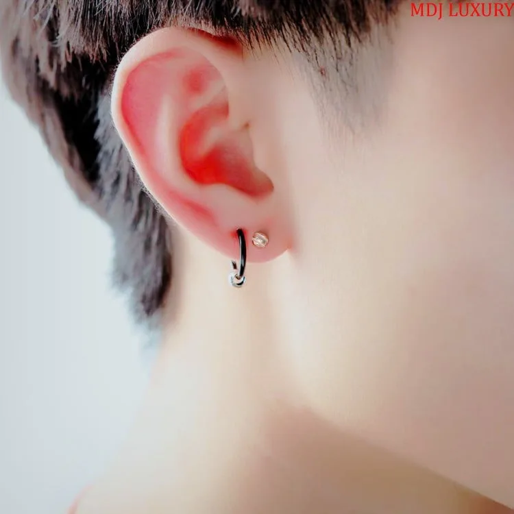 Hoa Tai Nam Vàng Tây 18K cao Cấp MDJ HT23