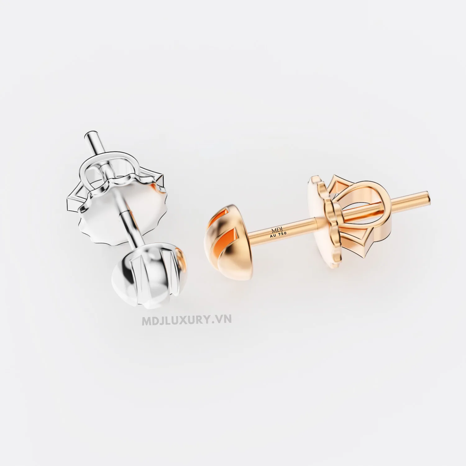 Hoa Tai Nam Vàng Tây 18K cao Cấp MDJ HT23