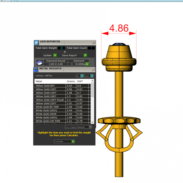 Hoa Tai Nam cao Cấp Vàng Tây Đính Đá Thiên Nhiên-HT26
