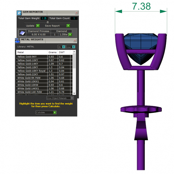 Bông Tai Nam Vàng Trắng Đá Ruby Thiên Nhiên MDJ-HT30