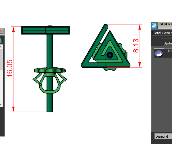 Bông Tai Nam Vàng Tây Cao Cấp HT33