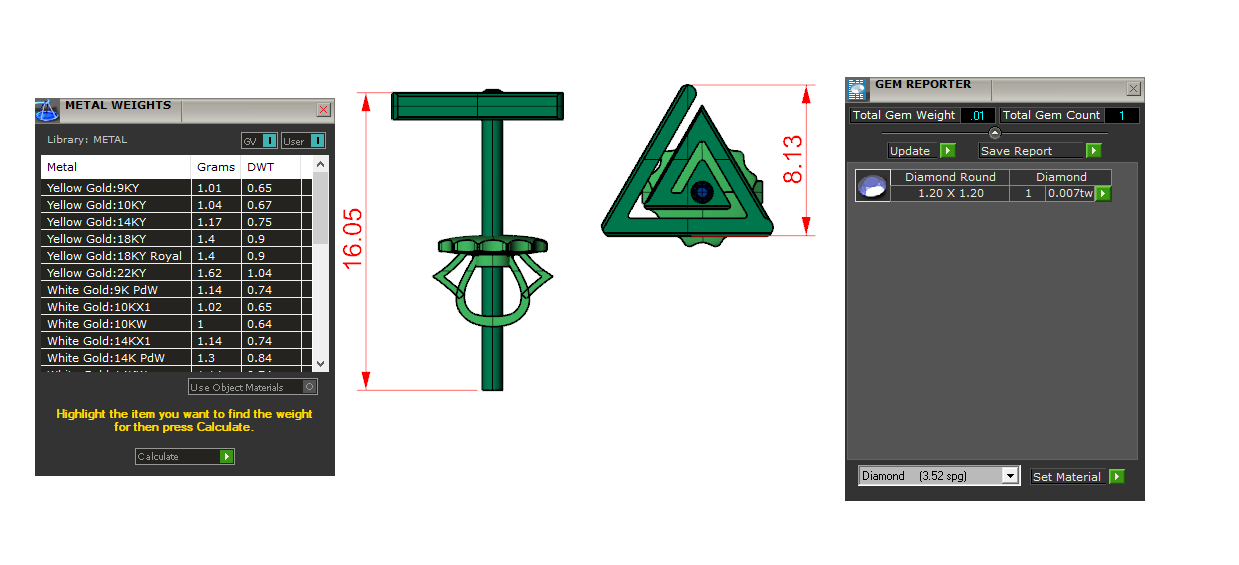 Bông Tai Nam Vàng Tây Cao Cấp HT33