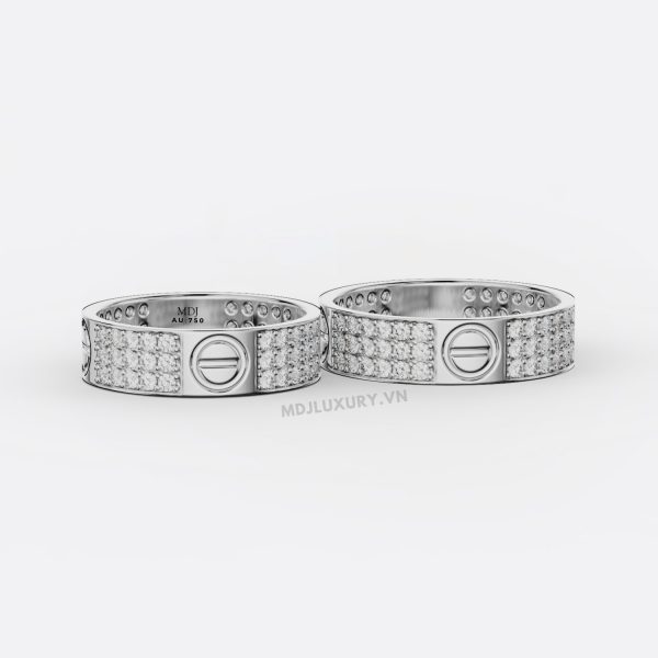 Nhẫn Cưới Vàng Tây 18K NC22V