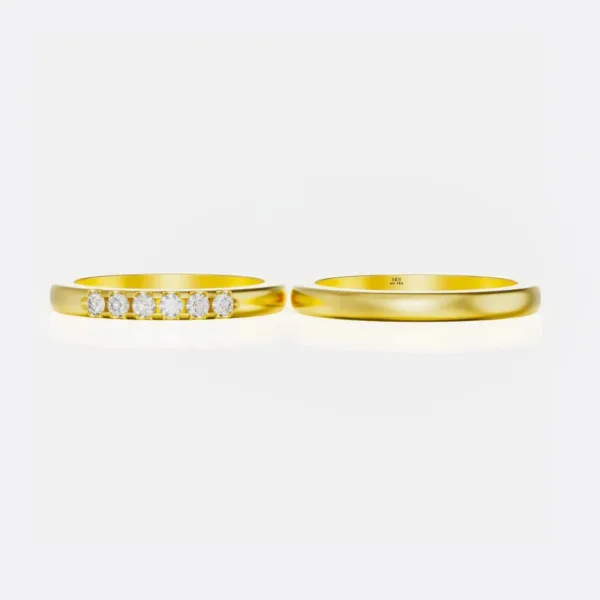 Nhẫn cưới vàng 14K MDJ NC41