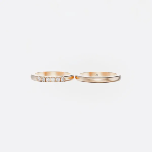 Nhẫn cưới vàng 14K MDJ NC41