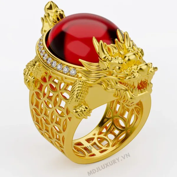 Nhẫn Nam Long - Quy - Nhẫn Nam Đẹp NN210