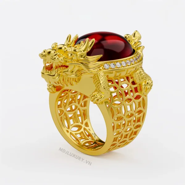 Nhẫn Nam Long - Quy - Nhẫn Nam Đẹp NN210