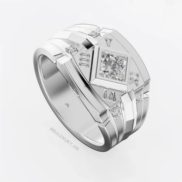 Nhẫn Vàng Nam Cao Cấp Vàng Tây 14K và 18K NN323