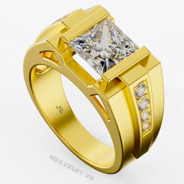 Nhẫn Nam Vàng Cao Cấp Đá 18K  - NN351