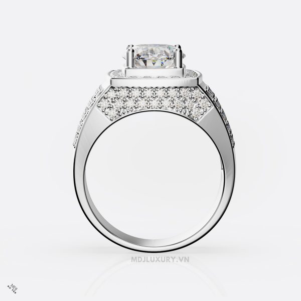 Nhẫn Nam Vàng 14K Cao Cấp MDJ Đá Ruby 18K  - NN353