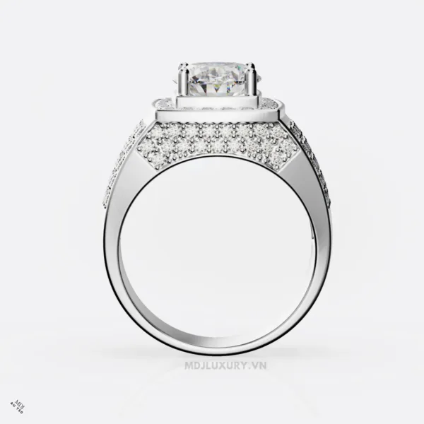 Nhẫn Nam Vàng 14K Cao Cấp MDJ Đá Ruby 18K - NN353