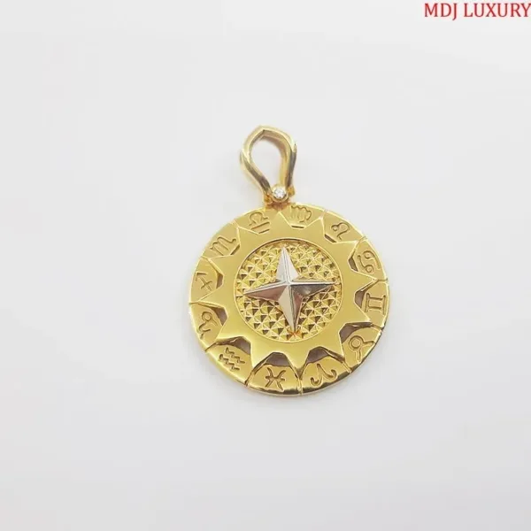 Mặt Dây Chuyền Nam 12 Cung Hoàng Đạo Ngôi Sao Cao Cấp MDC41