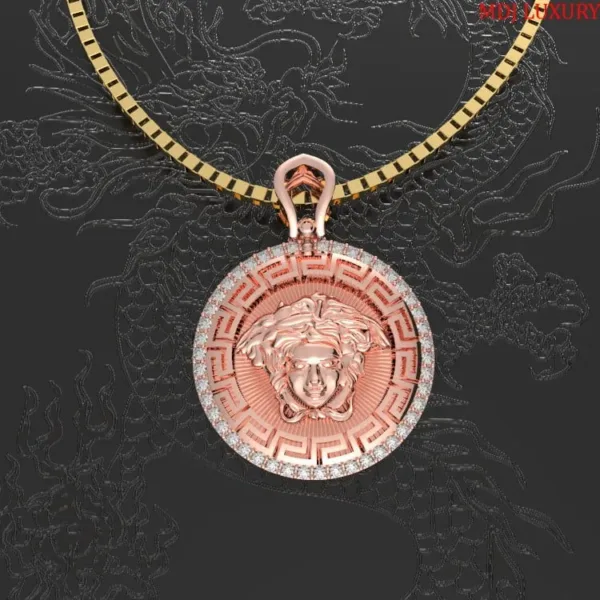 Mặt Dây Chuyền Nam - Versace Vàng 18K Ý MDC42
