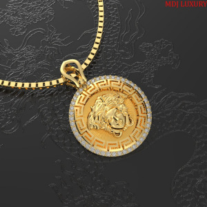 Mặt Dây Chuyền Nam - Versace Vàng 18K Ý MDC42