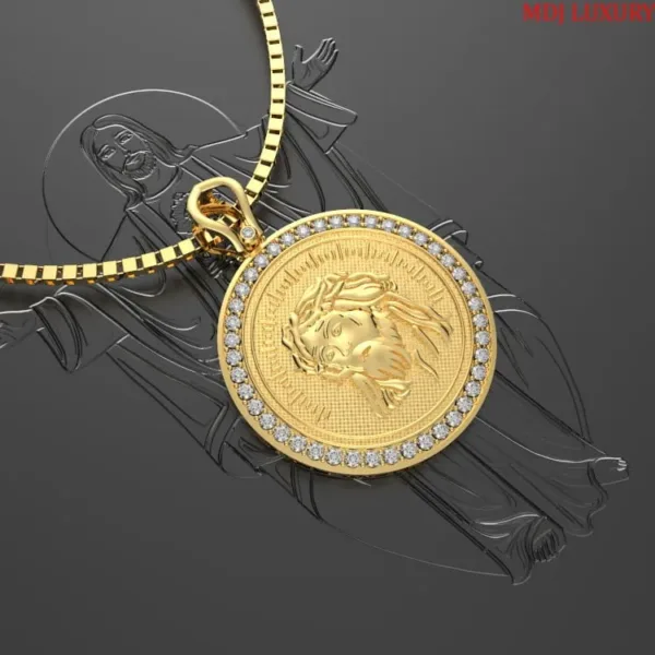 Mặt Dây Chúa Jesus Vàng 18K Ý MDC43