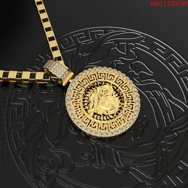 Mặt dây Versace Nam Vàng Tây 18K MDJ MDC51