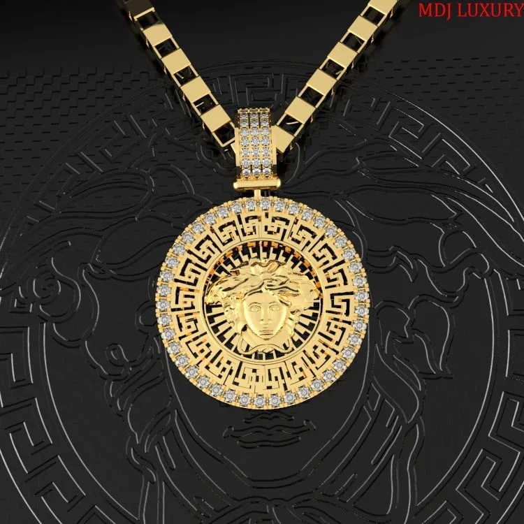 Mặt dây Versace Nam Vàng Tây 18K MDJ MDC51