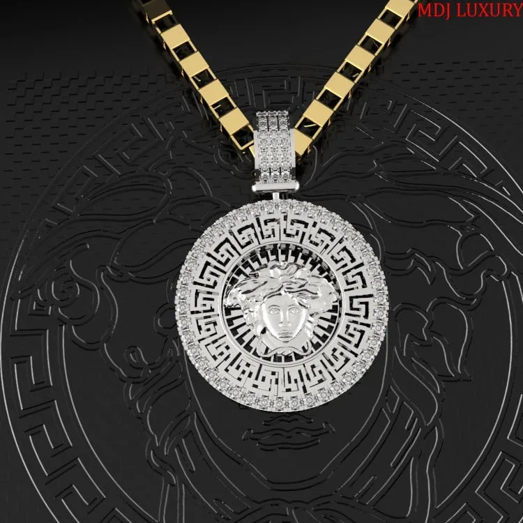 Mặt dây Versace Nam Vàng Tây 18K MDJ MDC51