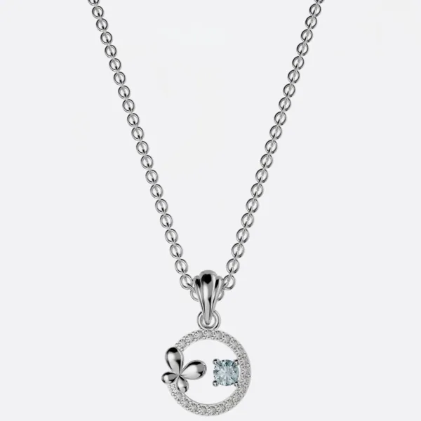 Mặt dây chuyền nữ giá rẻ đá Ruby cao cấp MDN01