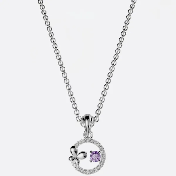 Mặt dây chuyền nữ giá rẻ đá Ruby cao cấp MDN01