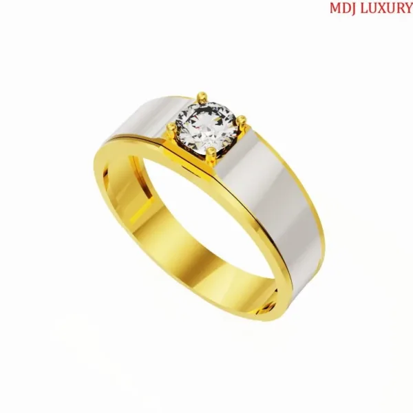 Nhẫn Nam Vàng Tây Đá Ruby 18K MDJ LUXURY - NN364