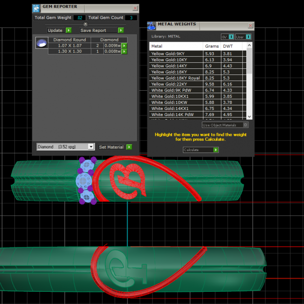 Nhẫn Cưới Trái Tim Cao Cấp Cương Nhân Tạo Moissanite NC198