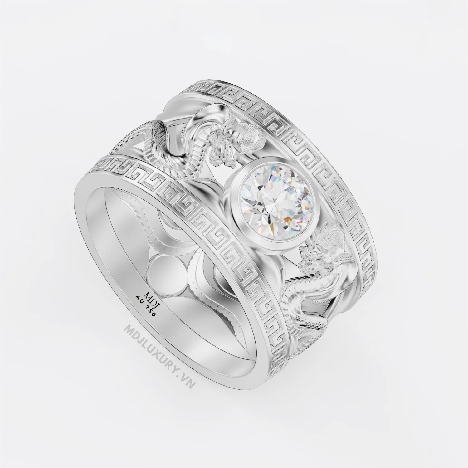 Nhẫn Vàng Nam Tuổi tỵ Đá Ruby Thiên Nhiên - NN156