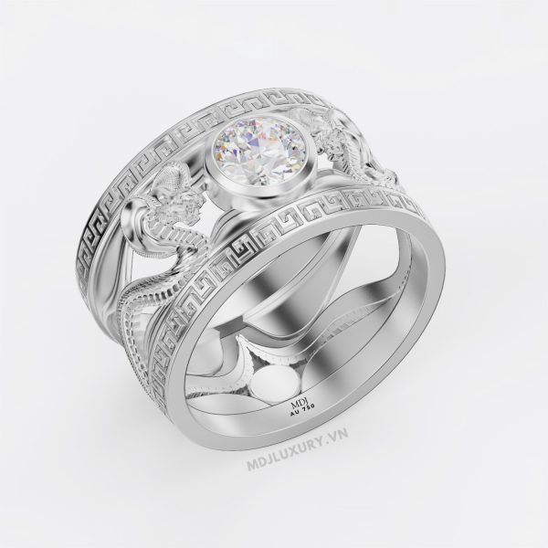 Nhẫn Vàng Nam Tuổi tỵ Đá Ruby Thiên Nhiên - NN156