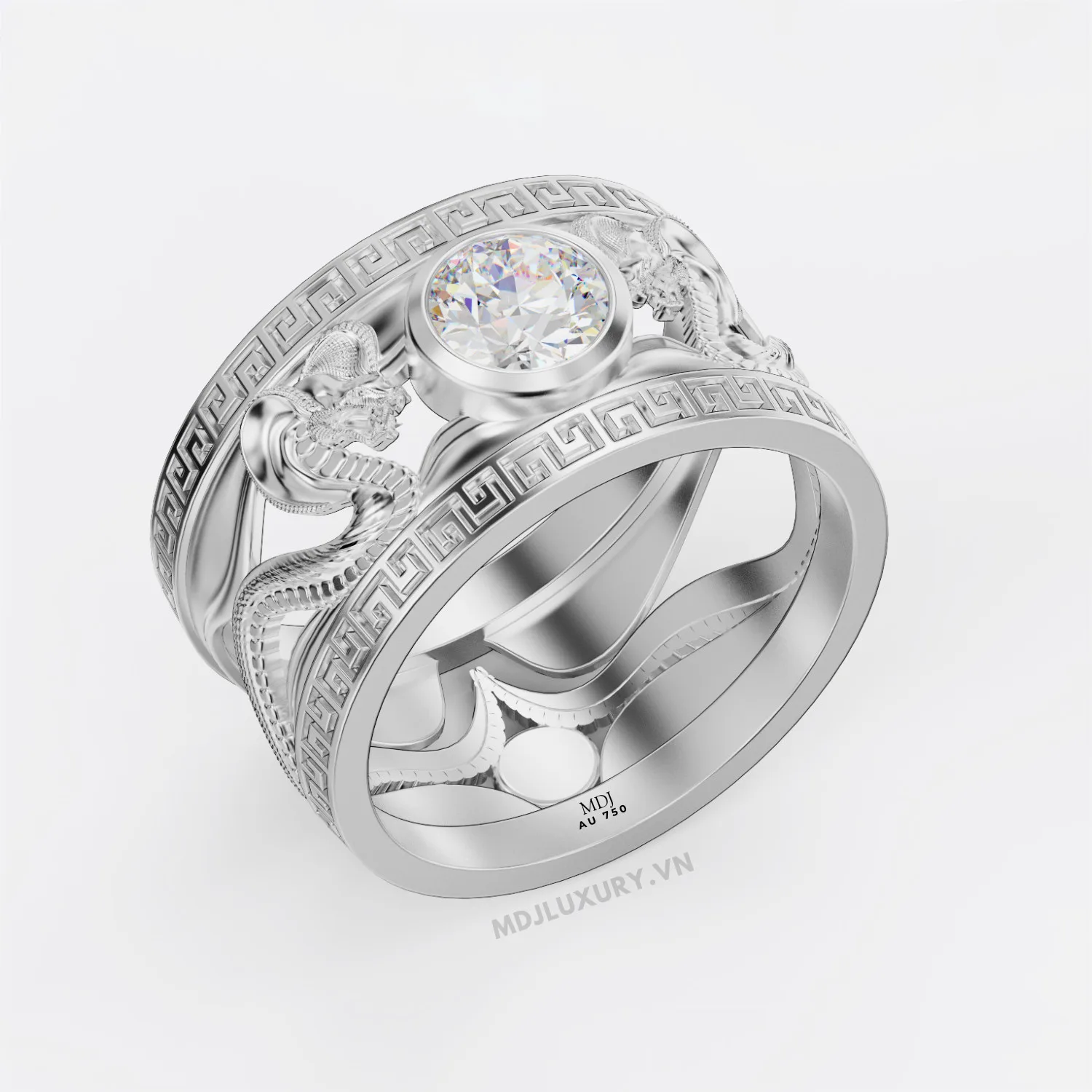 Nhẫn Vàng Nam Tuổi tỵ Đá Ruby Thiên Nhiên - NN156