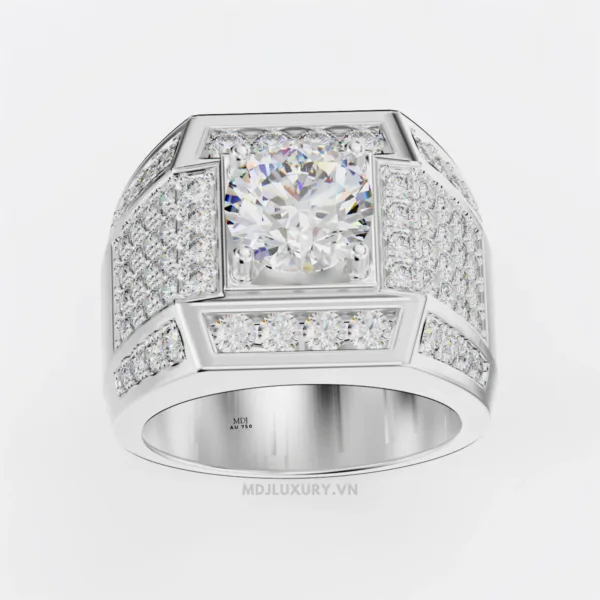 Nhẫn Vàng Nam 14K Đá Ruby Cao Cấp NN168