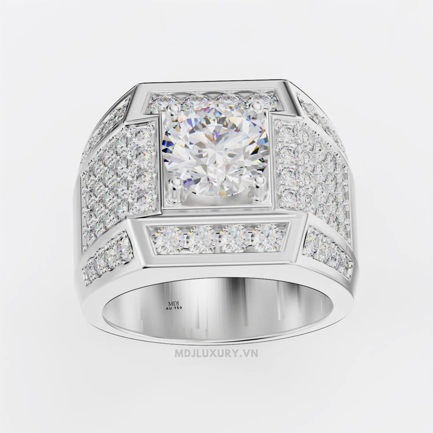 Nhẫn Vàng Nam 14K Đá Ruby Cao Cấp NN168
