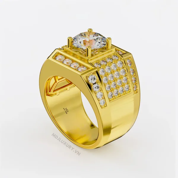 Nhẫn Vàng Nam 14K Đá Ruby Cao Cấp NN168