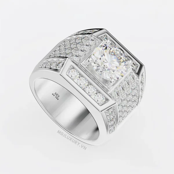 Nhẫn Vàng Nam 14K Đá Ruby Cao Cấp NN168