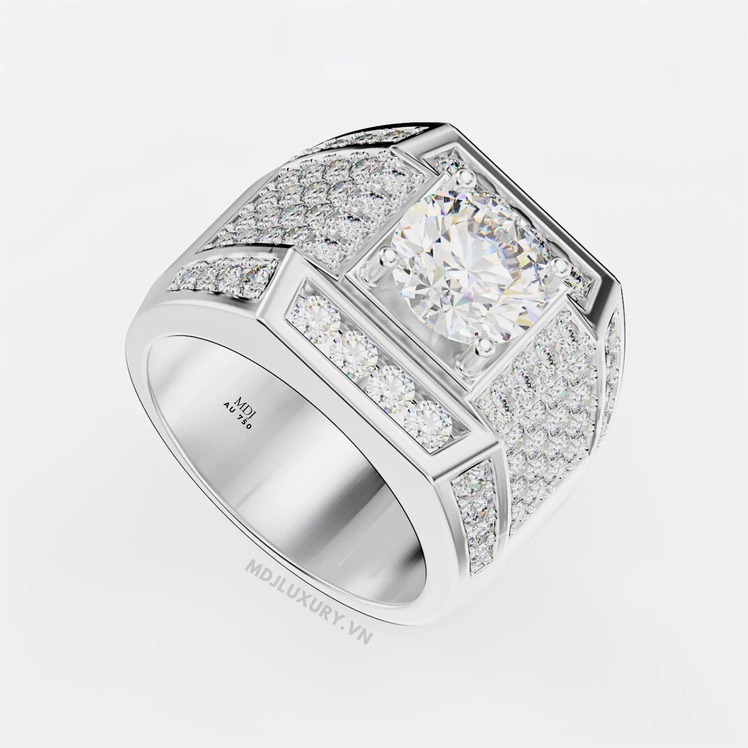 Nhẫn Vàng Nam 14K Đá Ruby Cao Cấp NN168