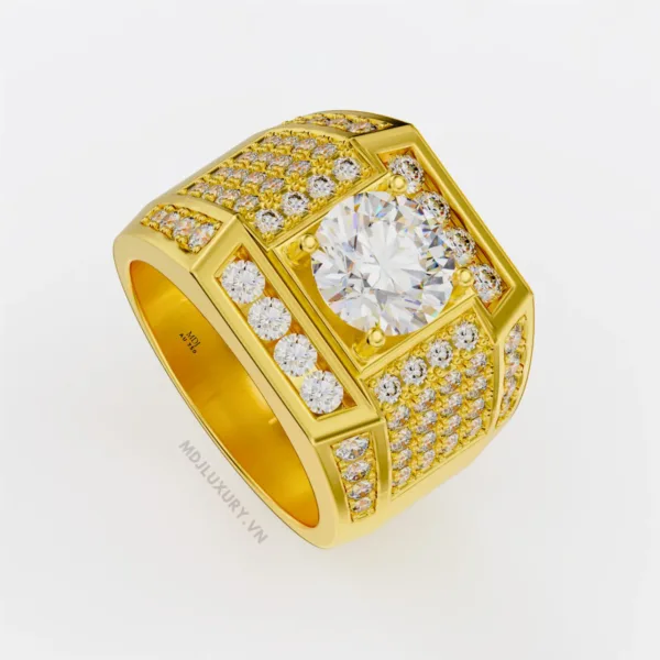 Nhẫn Vàng Nam 14K Đá Ruby Cao Cấp NN168