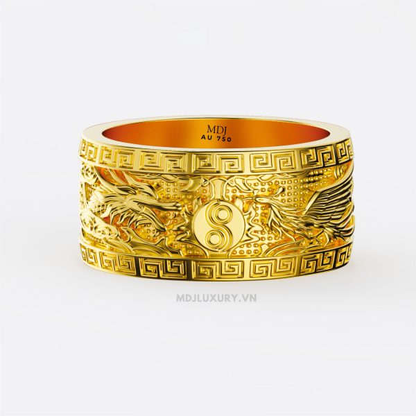 Nhẫn Vàng Nam Rồng Phượng - Nhẫn Nam Đẹp NN218
