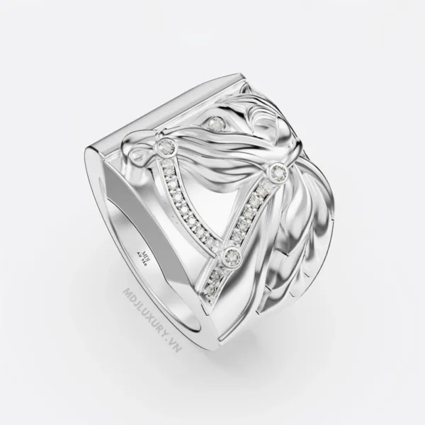 Nhẫn Vàng Nam Tuổi Ngọ MDJ Vàng Tây 18K NN373