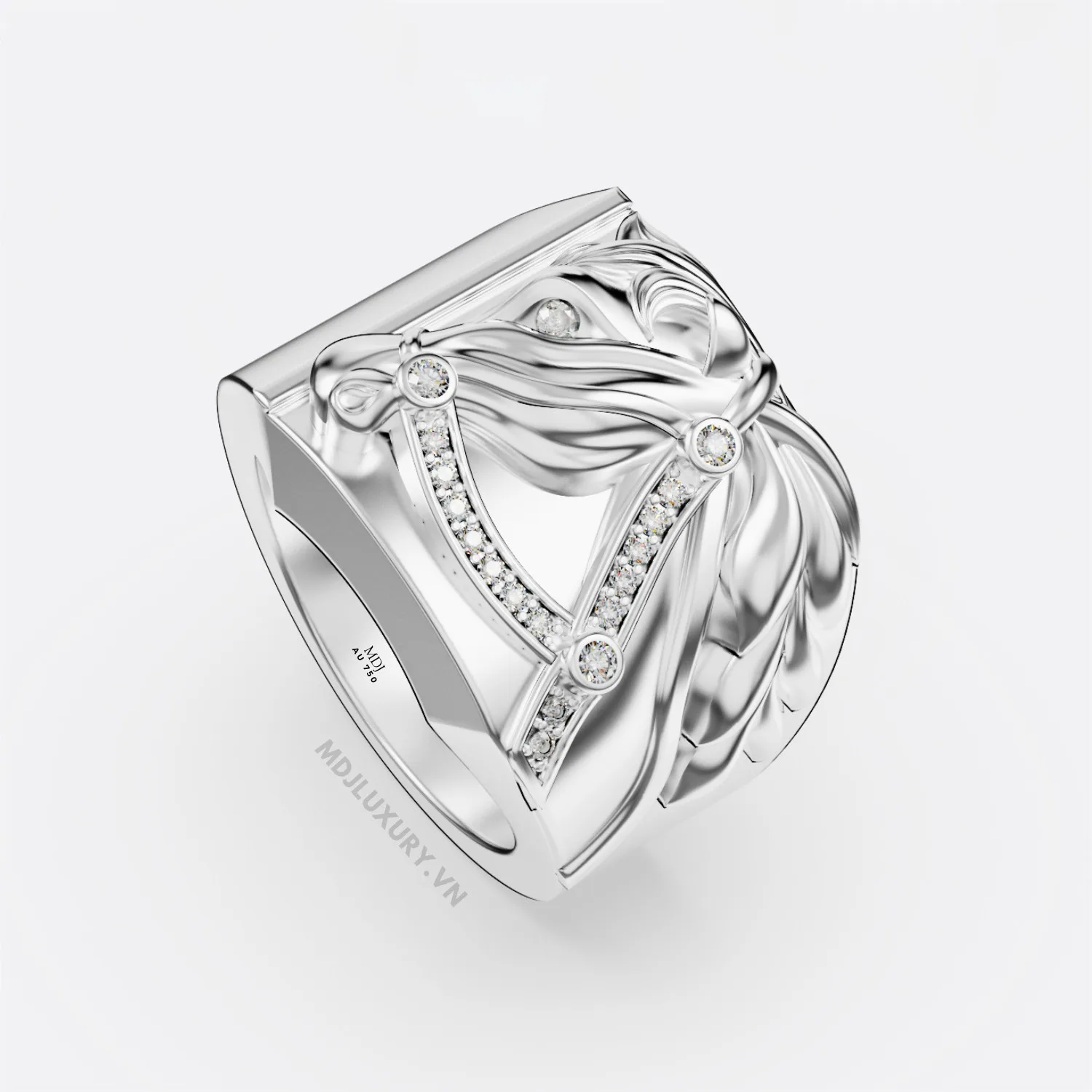 Nhẫn Vàng Nam Tuổi Ngọ MDJ Vàng Tây 18K NN373