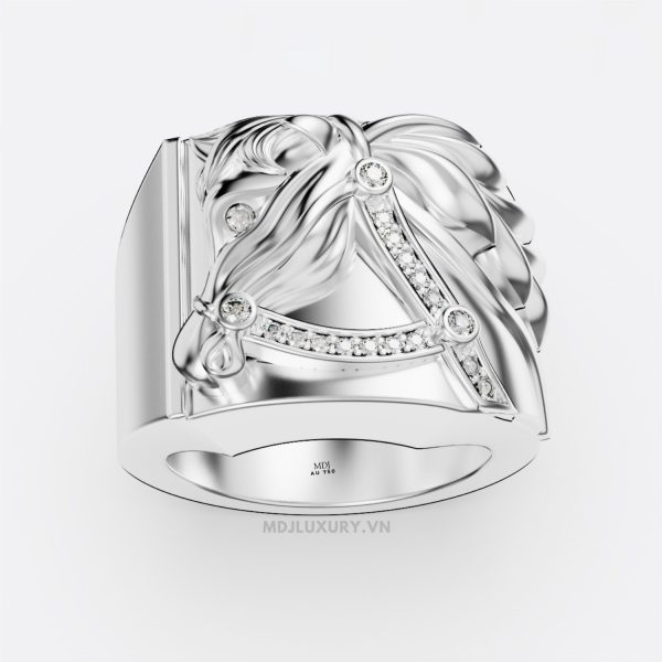 Nhẫn Vàng Nam Tuổi Ngọ MDJ Vàng Tây 18K NN373