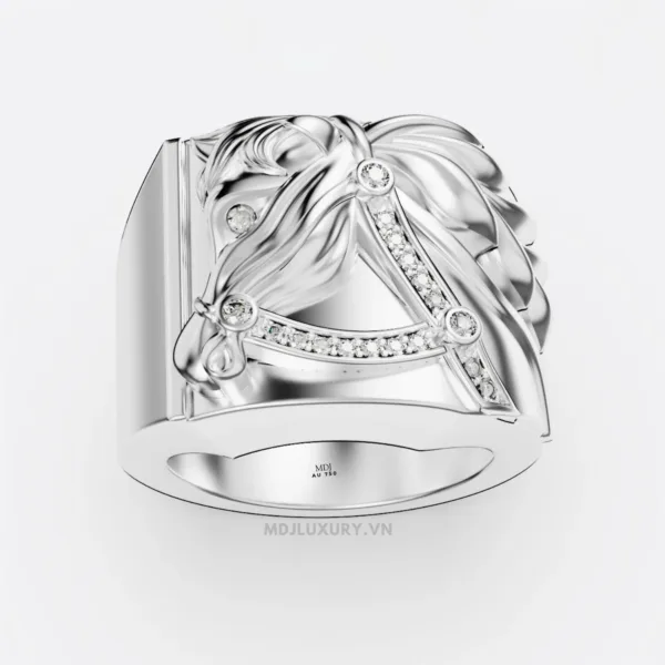 Nhẫn Vàng Nam Tuổi Ngọ MDJ Vàng Tây 18K NN373