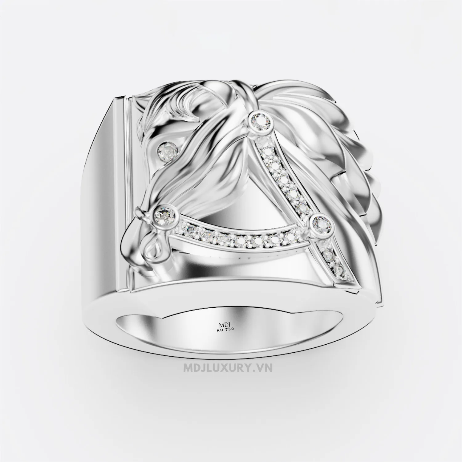 Nhẫn Vàng Nam Tuổi Ngọ MDJ Vàng Tây 18K NN373
