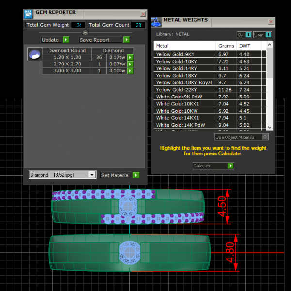 Nhẫn cưới vàng tây MDJ NC 155