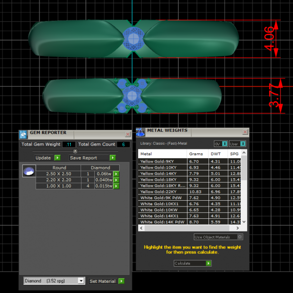 Nhẫn Cưới Vàng Hồng 14K/18K Đính Kim Cương Thiên Nhiên NC15