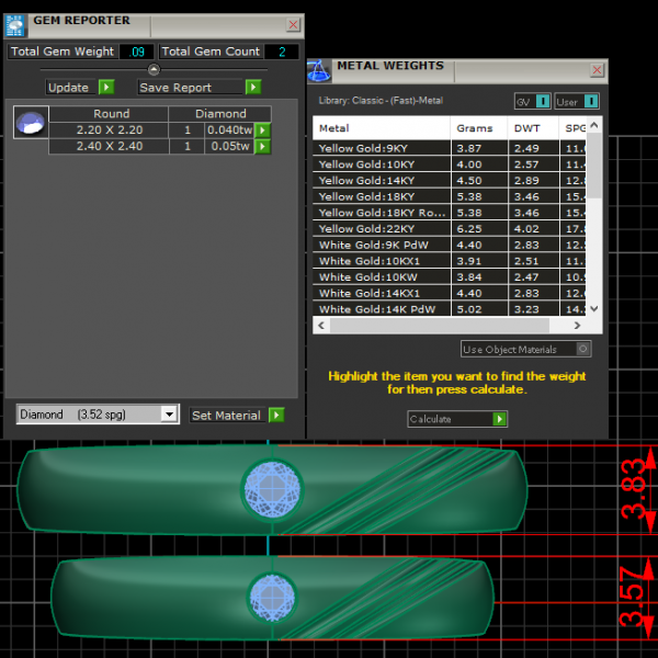 Nhẫn Cưới Vàng Tây Kim Cương Cao Cấp NC165