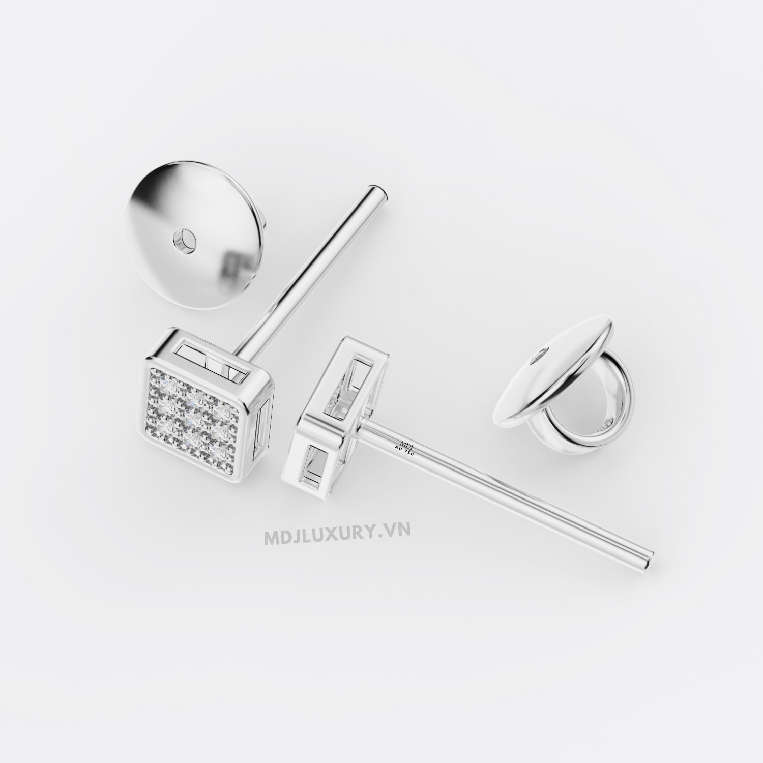 Hoa tai nam vàng tây 18K cao cấp MDJ-HT11