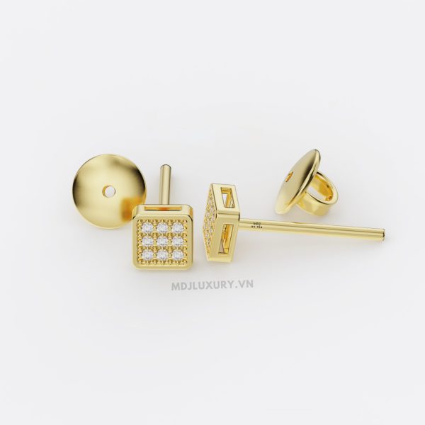 Hoa tai nam vàng tây 18K cao cấp MDJ-HT11