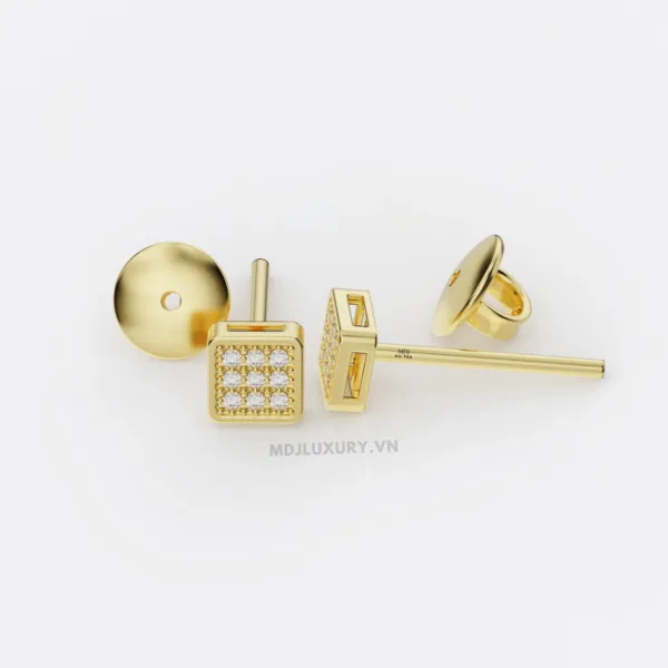 Hoa tai nam vàng tây 18K cao cấp MDJ-HT11
