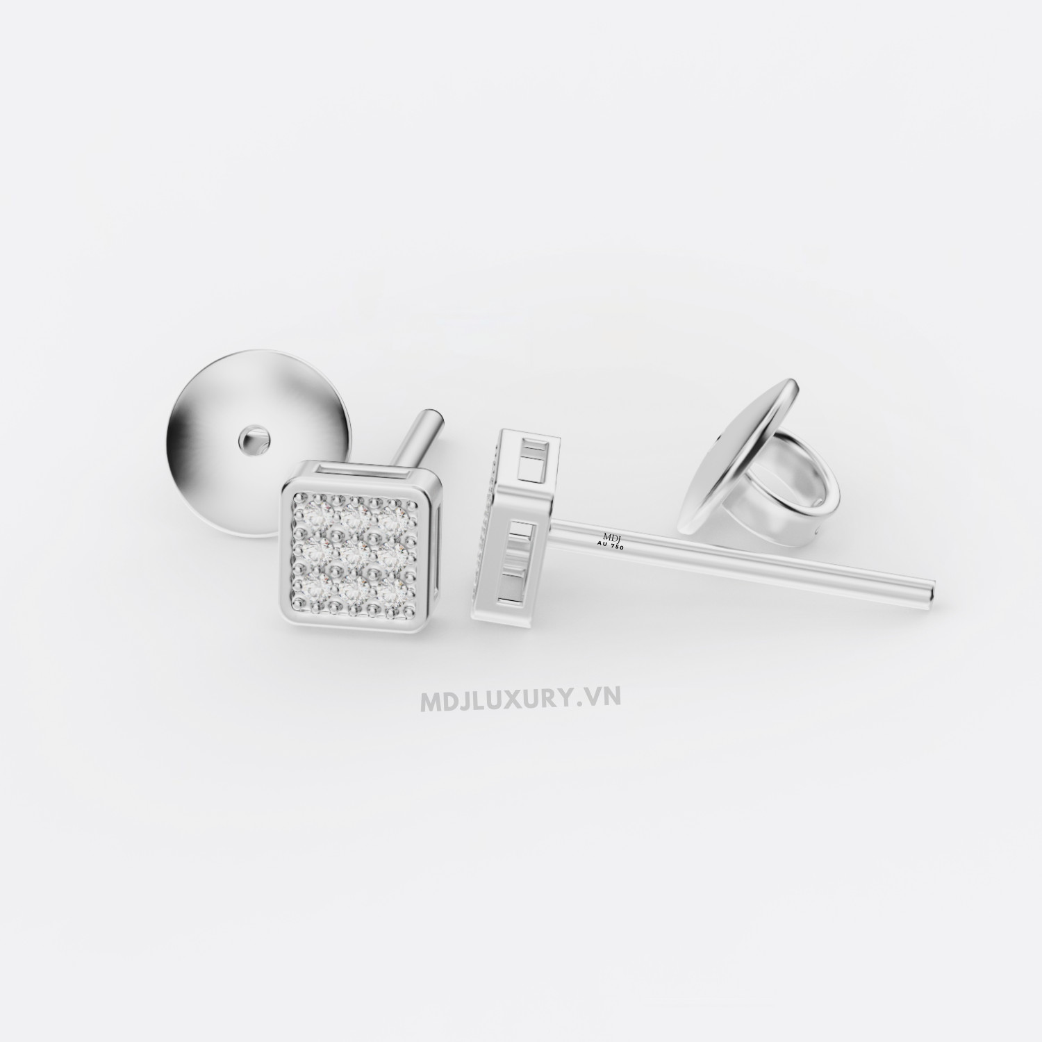 Hoa tai nam vàng tây 18K cao cấp MDJ-HT11