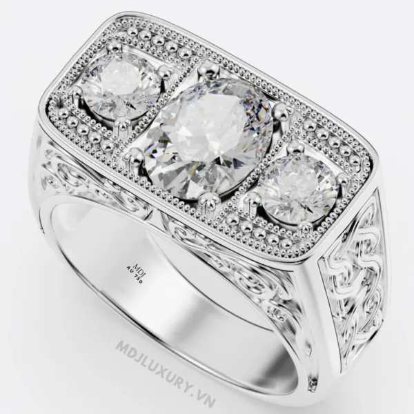 Nhẫn nam vàng 18K cao cấp NN382