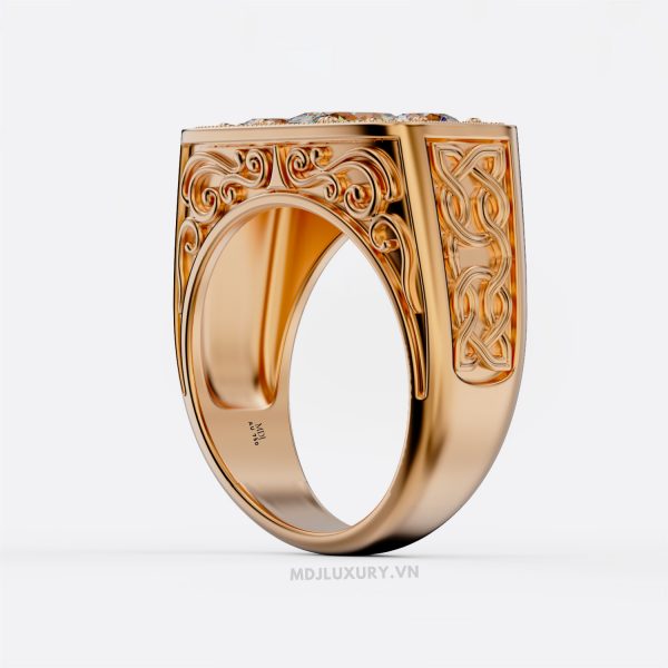 Nhẫn nam vàng 18K cao cấp NN382